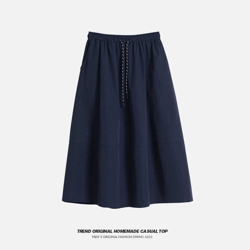 【裤裙系列】遮肉花苞裙 时尚显瘦 简约休闲凉感半身裙子夏季复古