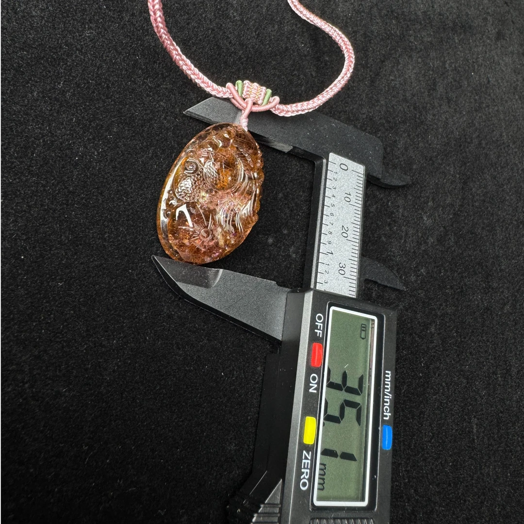 ZBG2590 碧玺雕刻吊坠-3