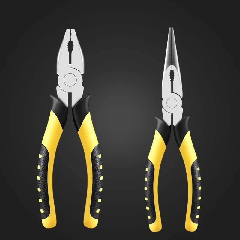 多功能老虎钳尖嘴钳钢丝钳斜嘴钳省时省力耐用手工钳夹持钳子工具