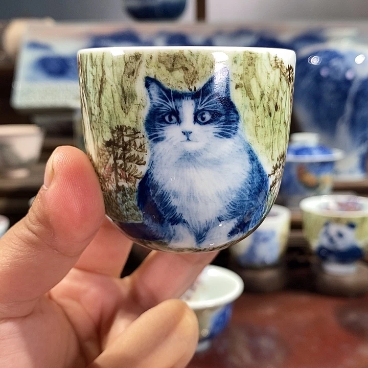 杯景德镇手工手绘陶瓷，高亮兴老师作品