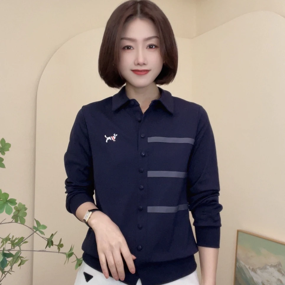 25260春季新款纯色纽扣常规款拼接POLO衫运动商务时尚显瘦休闲