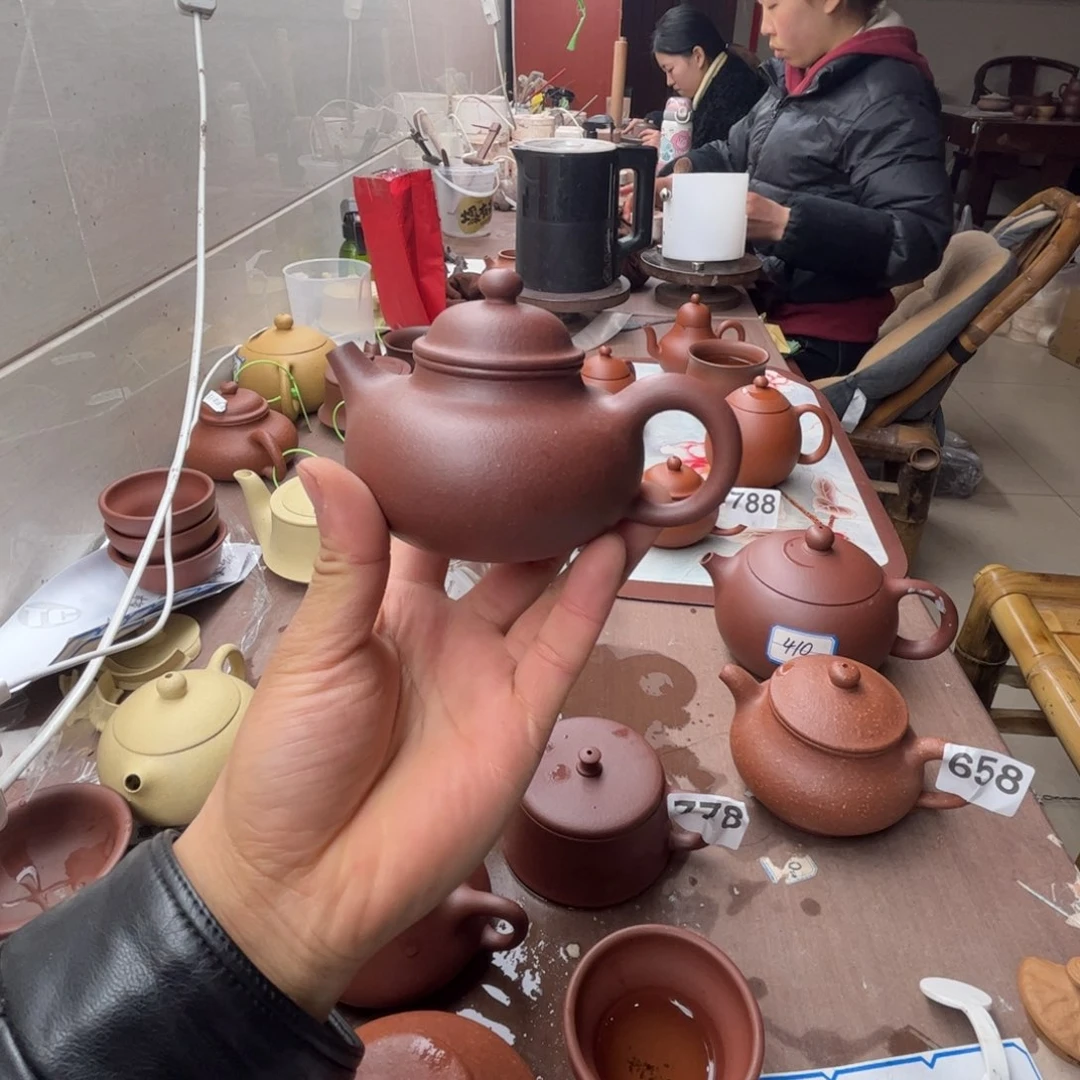 紫砂茶壶底槽青容天160左右瑕疵