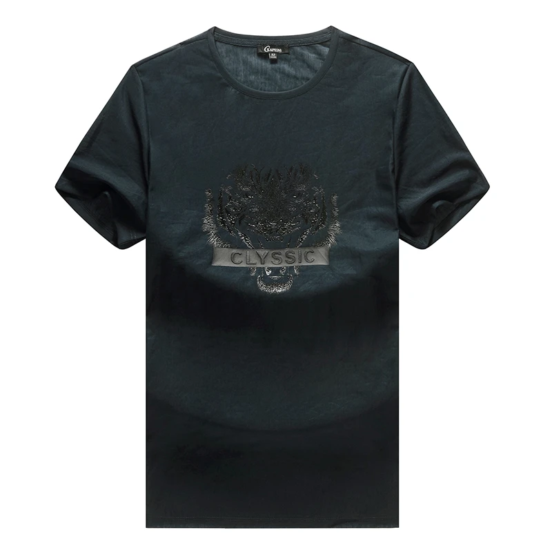 18208男士加肥加大百搭时尚休闲圆领短袖T恤夏季薄款短袖