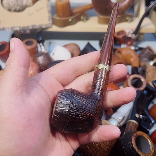 烟****～意大利石楠木手工烟斗一款