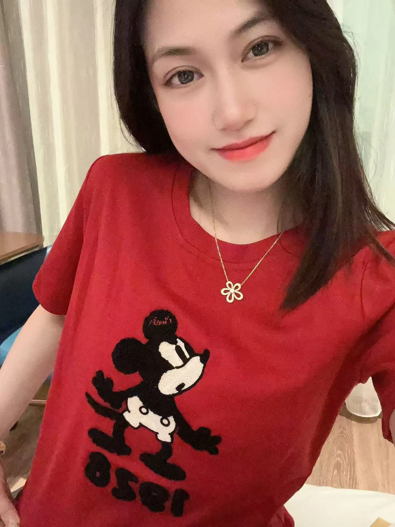 0826新款时尚休闲百搭圆领米奇短袖