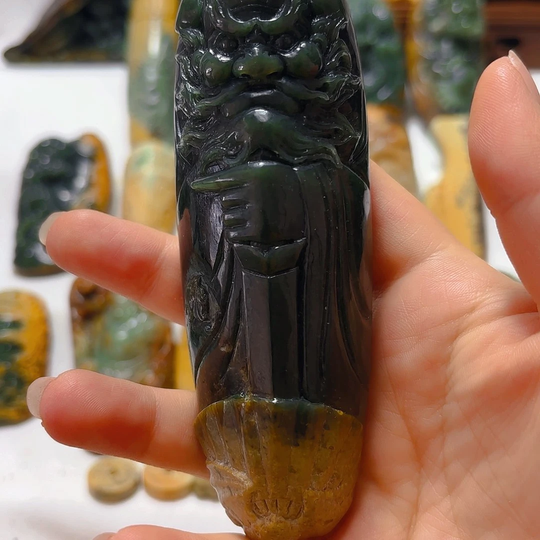 岫岩河磨玉（透闪石质玉）未镶嵌挂件