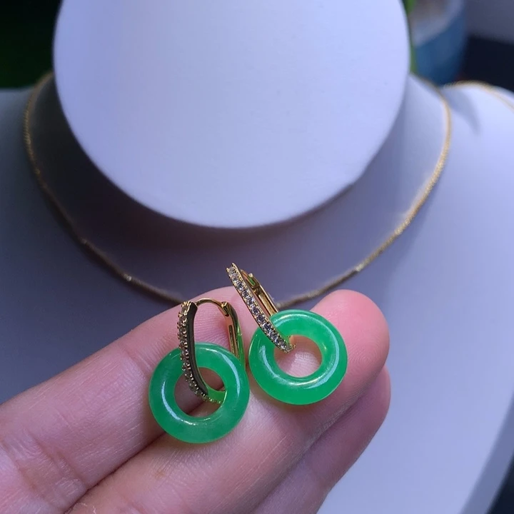 家***兴缅甸翡翠冰绿甜甜圈