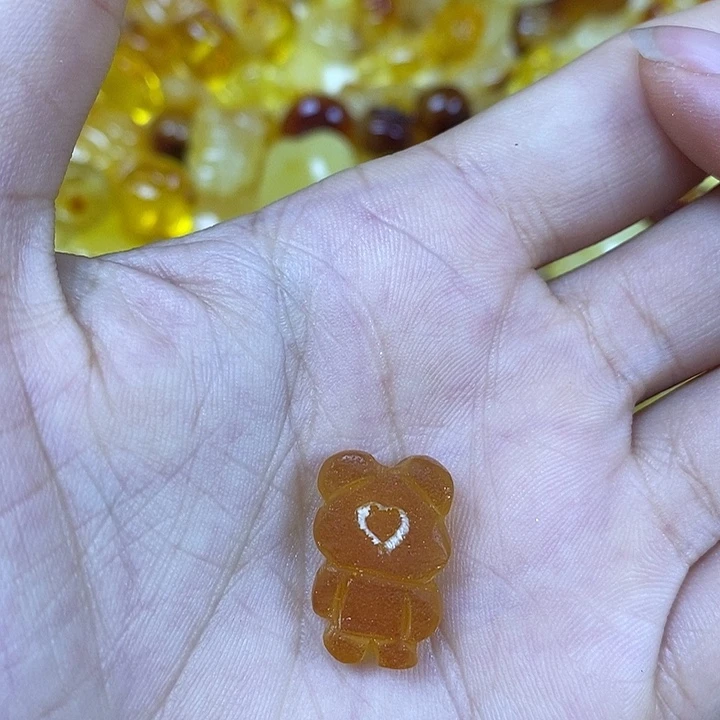 吊坠橄榄核原皮小熊114