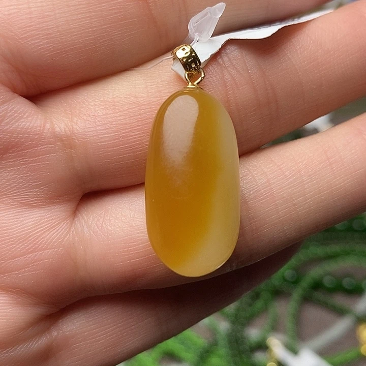 和田玉银S925镶嵌颈饰