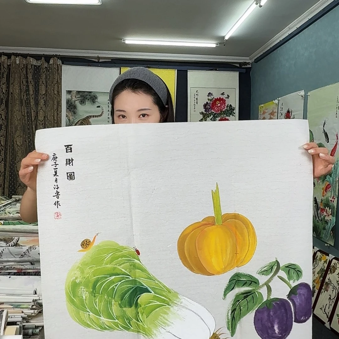 纯手绘年画好作品