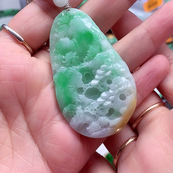 颈饰未镶嵌翡翠翡翠
