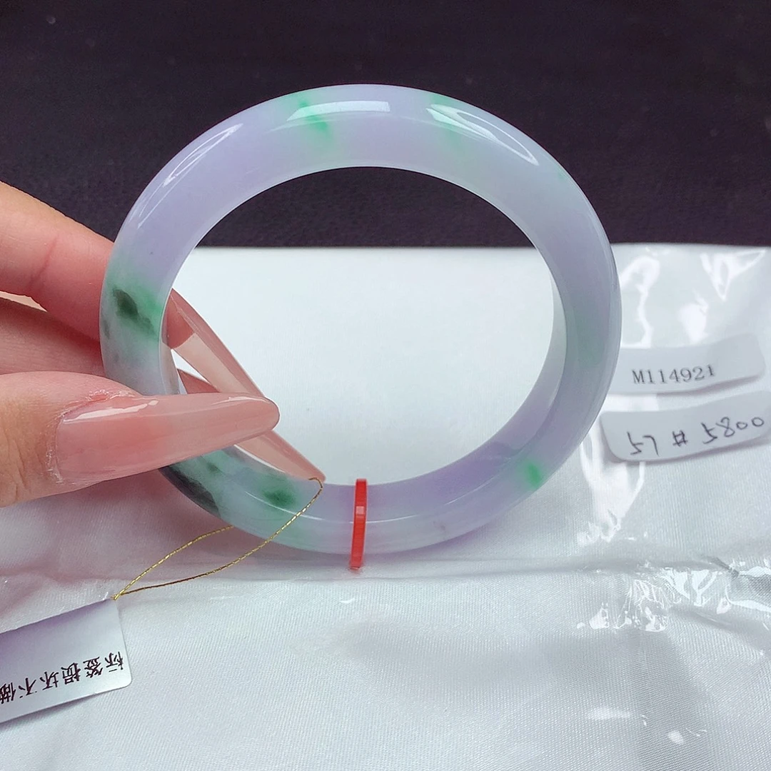 翡翠未镶嵌手镯57圈921