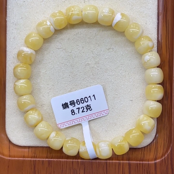 琥珀未镶嵌手链蜜蜡