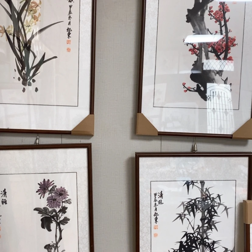 【闪购商品】国画手绘国画带框90.45