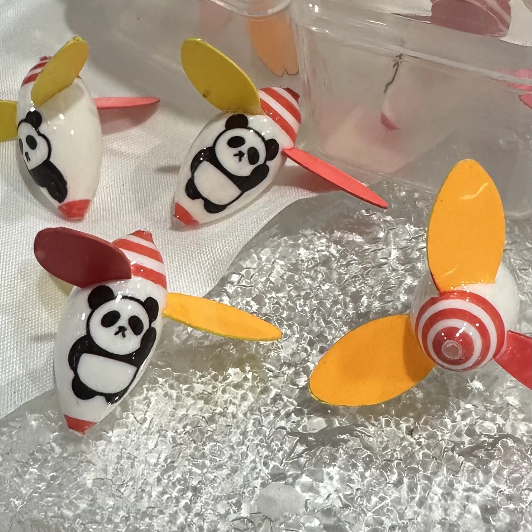 旋转浮漂手工小物漂DIY旋转小物漂涂鸦色可定制颜色钓鱼小白必备