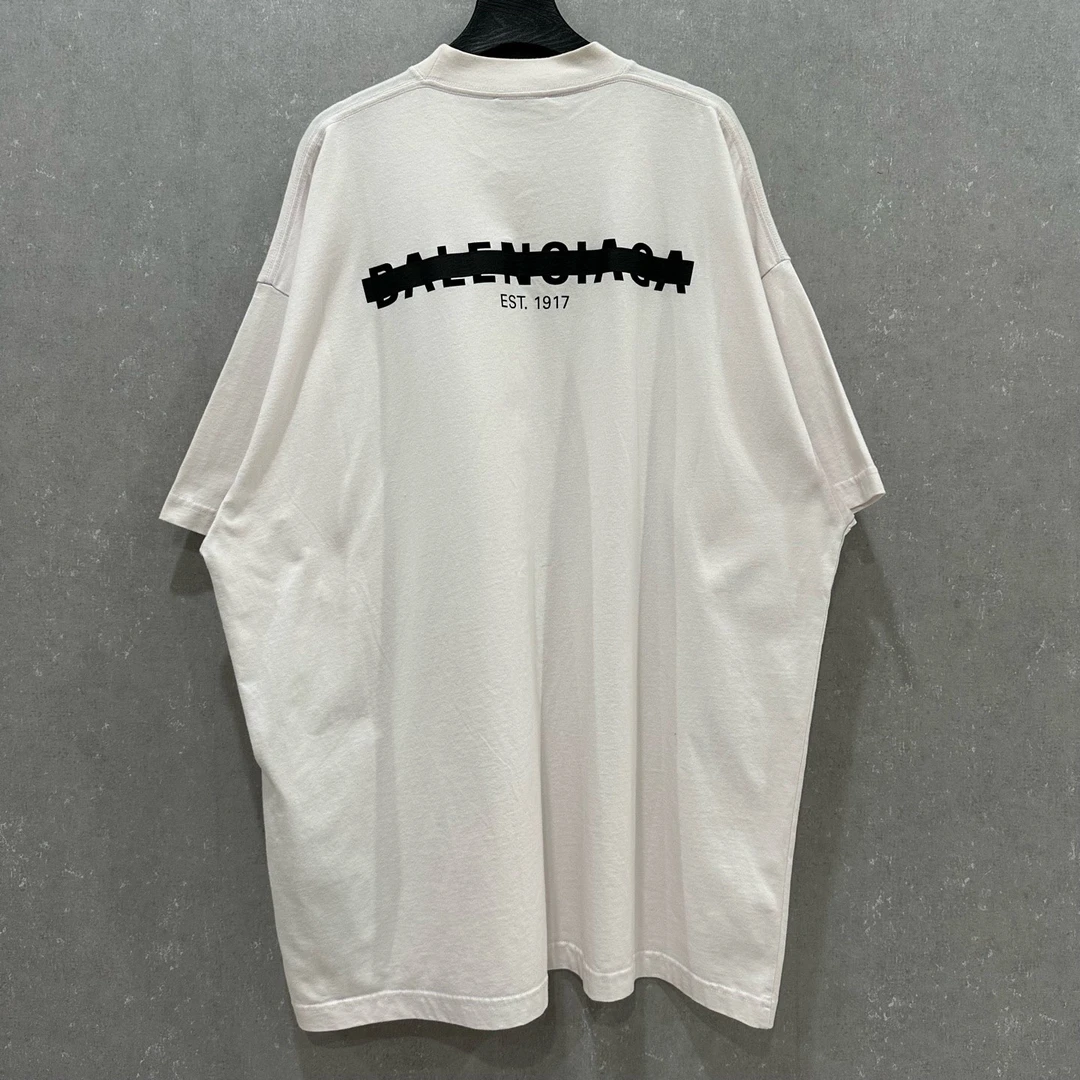 未使用 Balenciaga/巴黎世家 涂鸦logo短袖3码/005097