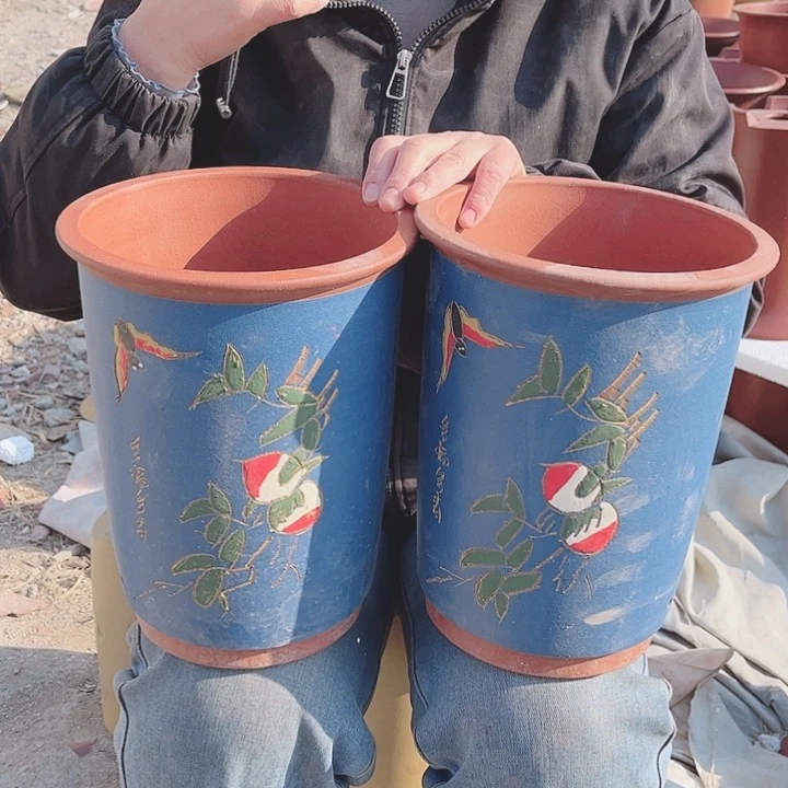 紫砂宜兴紫砂花盆