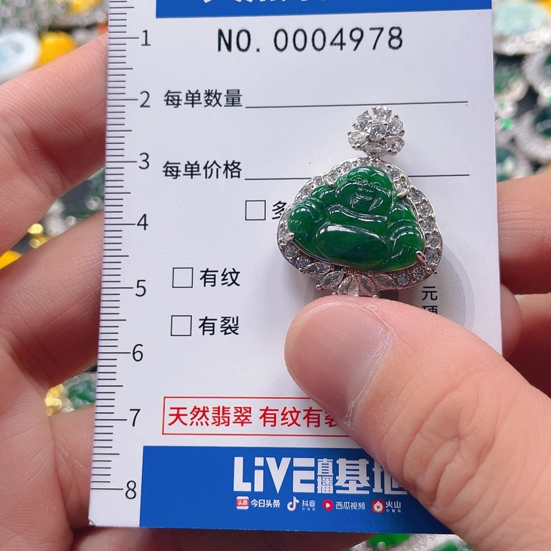 翡翠未镶嵌吊坠(不含链)