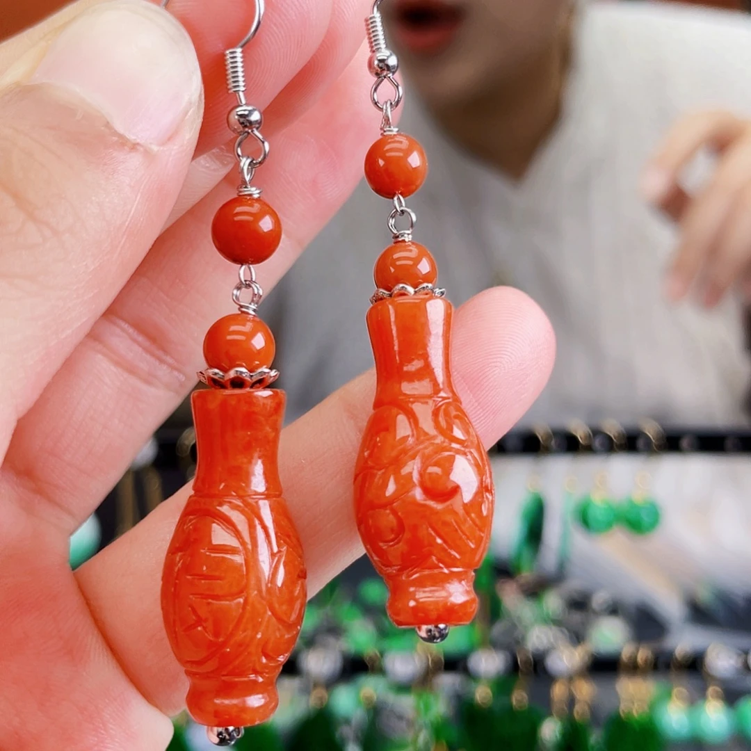 未镶嵌翡翠耳饰饰品