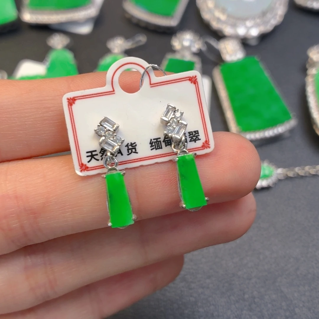 翡翠银S925镶嵌颈饰