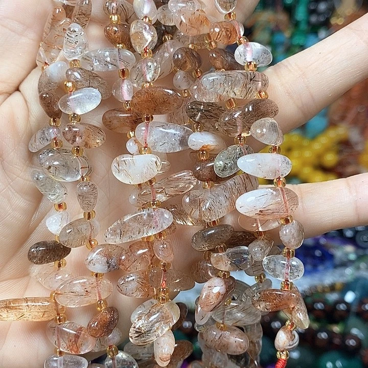 玛瑙/玉髓未镶嵌珠宝半成品天然黑金超七