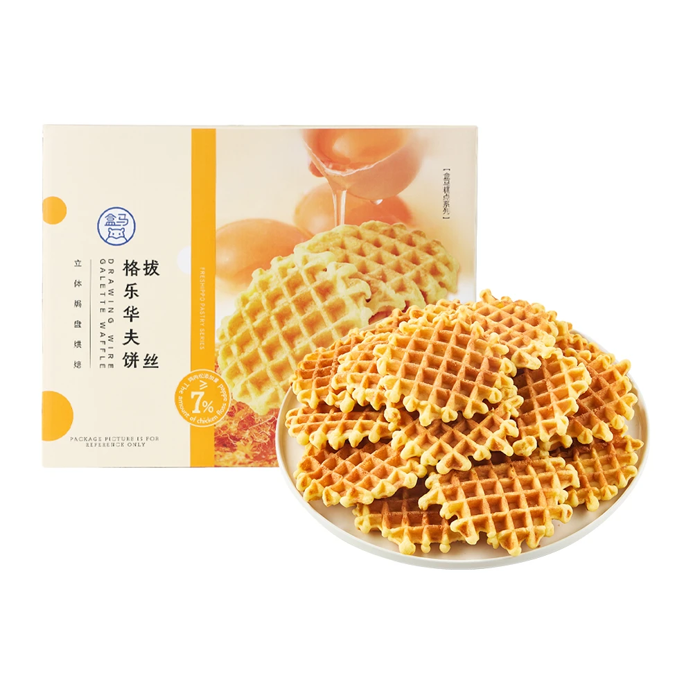 盒马 拔丝格乐华夫饼 1.12kg