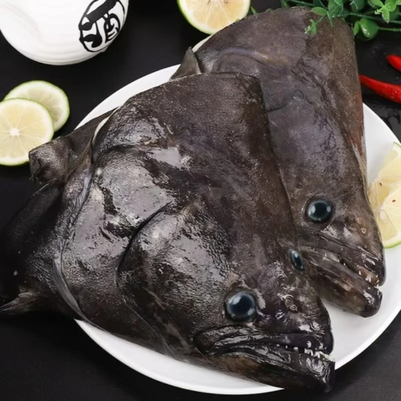 进口格陵兰深海（鲽鱼头，鸦片鱼头）到手5颗  烧烤-煲汤