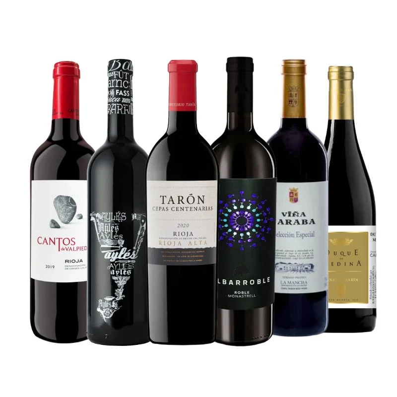 哈拉瓦特选*塔龙百年*谷之歌*Y牌*麦迪公爵*阿莫干红葡萄酒 六支