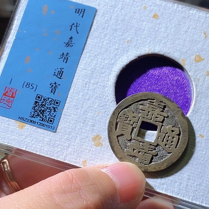铜兰*王嘉靖通宝。华夏天玺总店012
