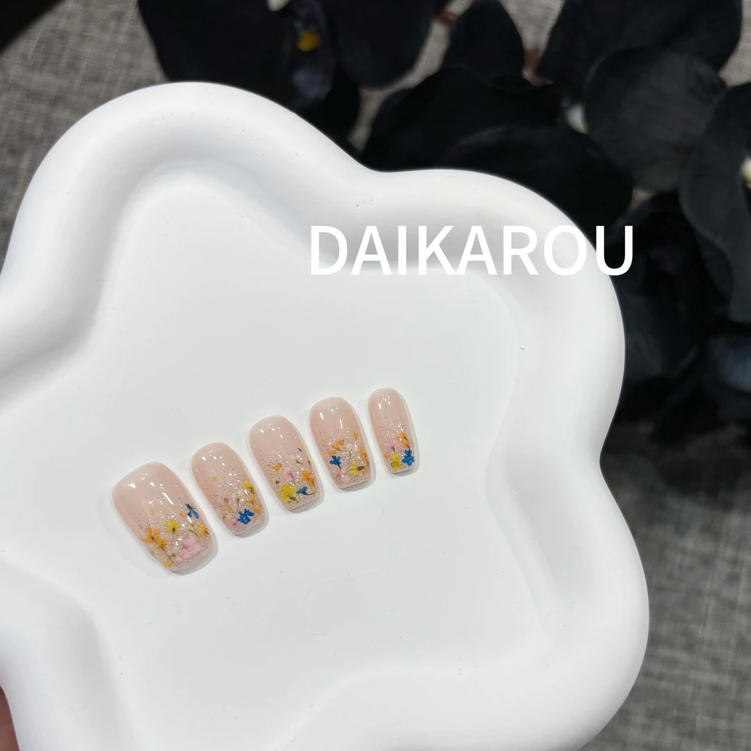 蓬莱花谷 黛卡柔 预售 新甲型 此度 短椭圆 中椭圆手工穿戴甲10片