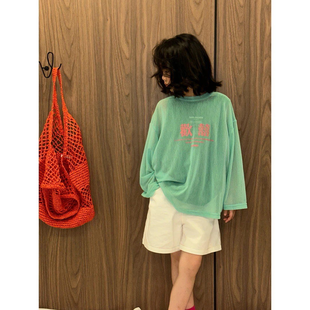 【欢喜乐】62372# 夏日必备亲子防晒衣T恤儿童时尚针织夏季网红