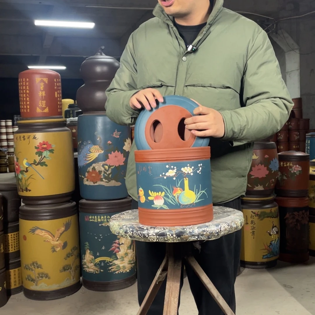 宜兴原矿紫砂茶叶罐