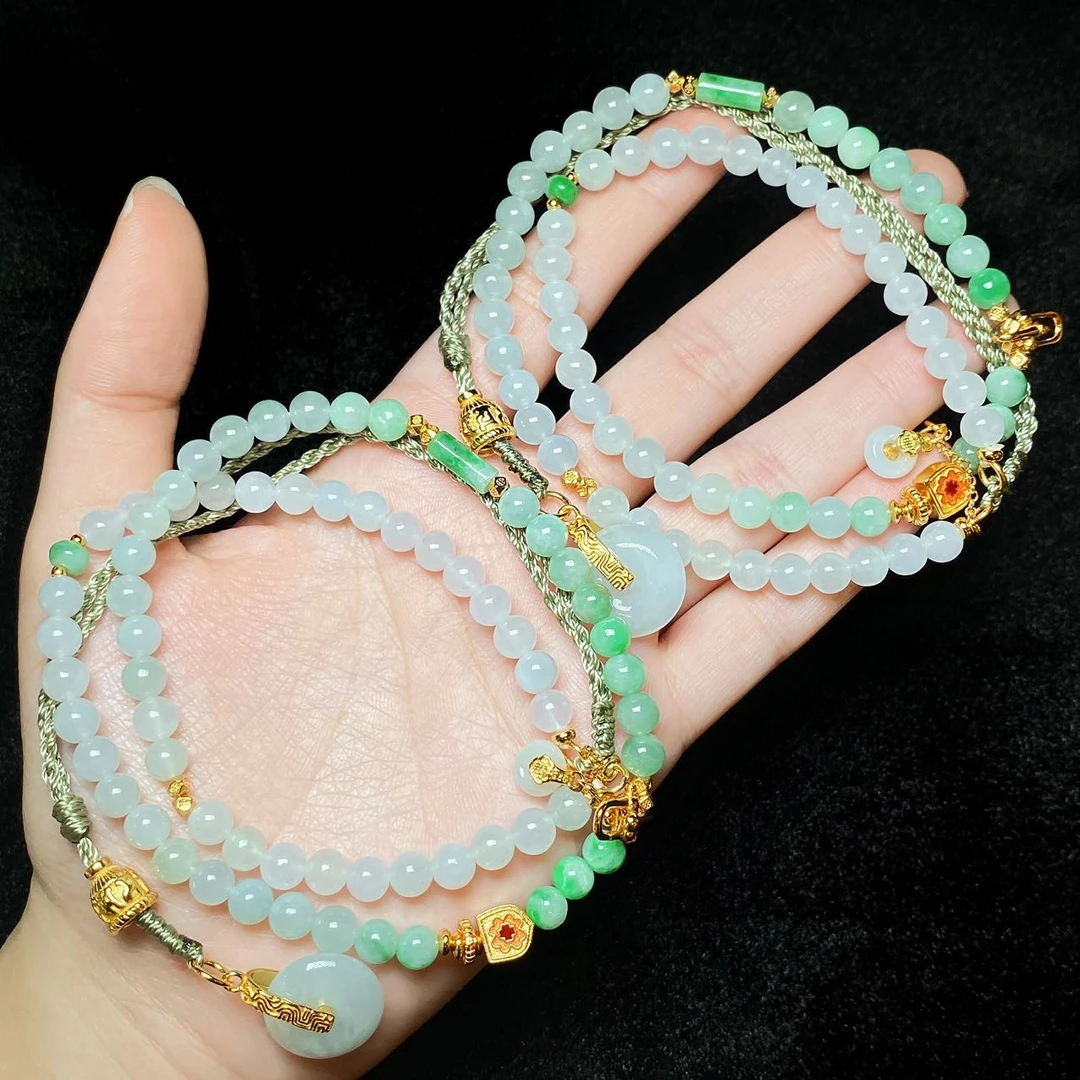 【云上叙】7 V47767-翡翠DIY万能链-多样性发一件-5mm （东哥）