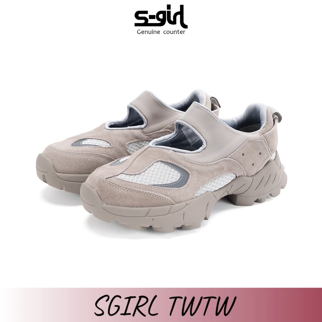 SGIRL TWTW夏季镂空透气老爹鞋女2025新款一脚蹬厚底玛丽珍运动鞋