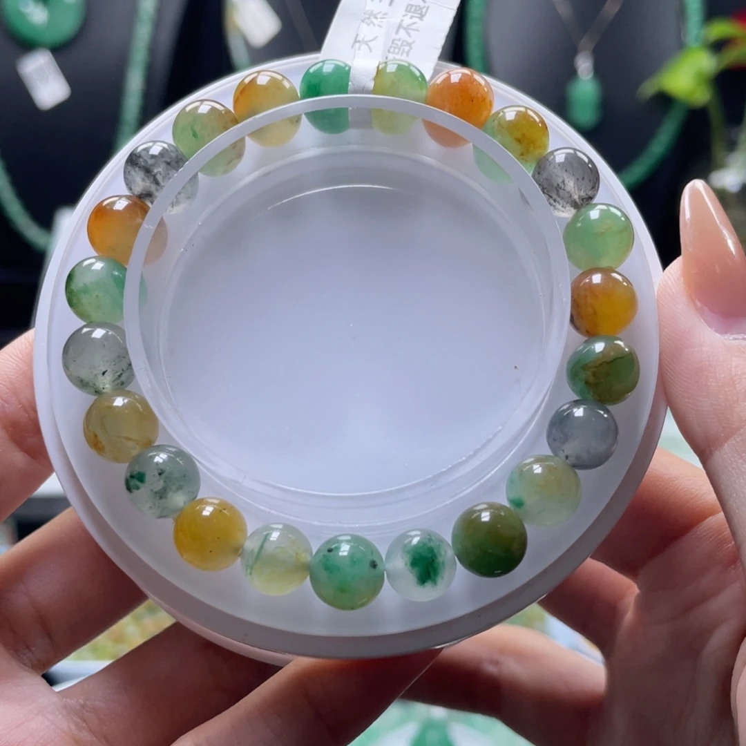 未镶嵌手串石英质玉（非洲翠）