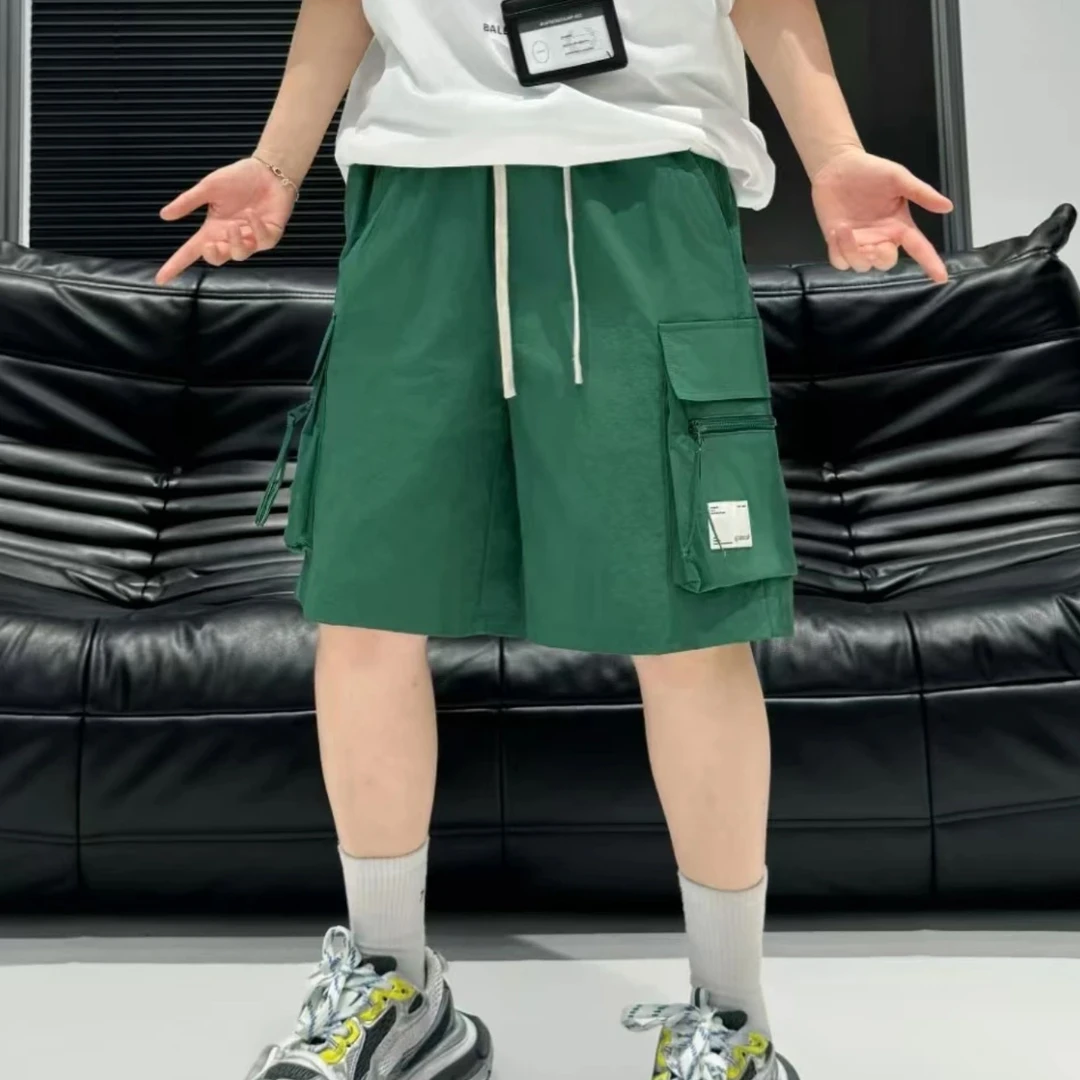 新款速干休闲五分裤男女同款潮牌短裤#8518