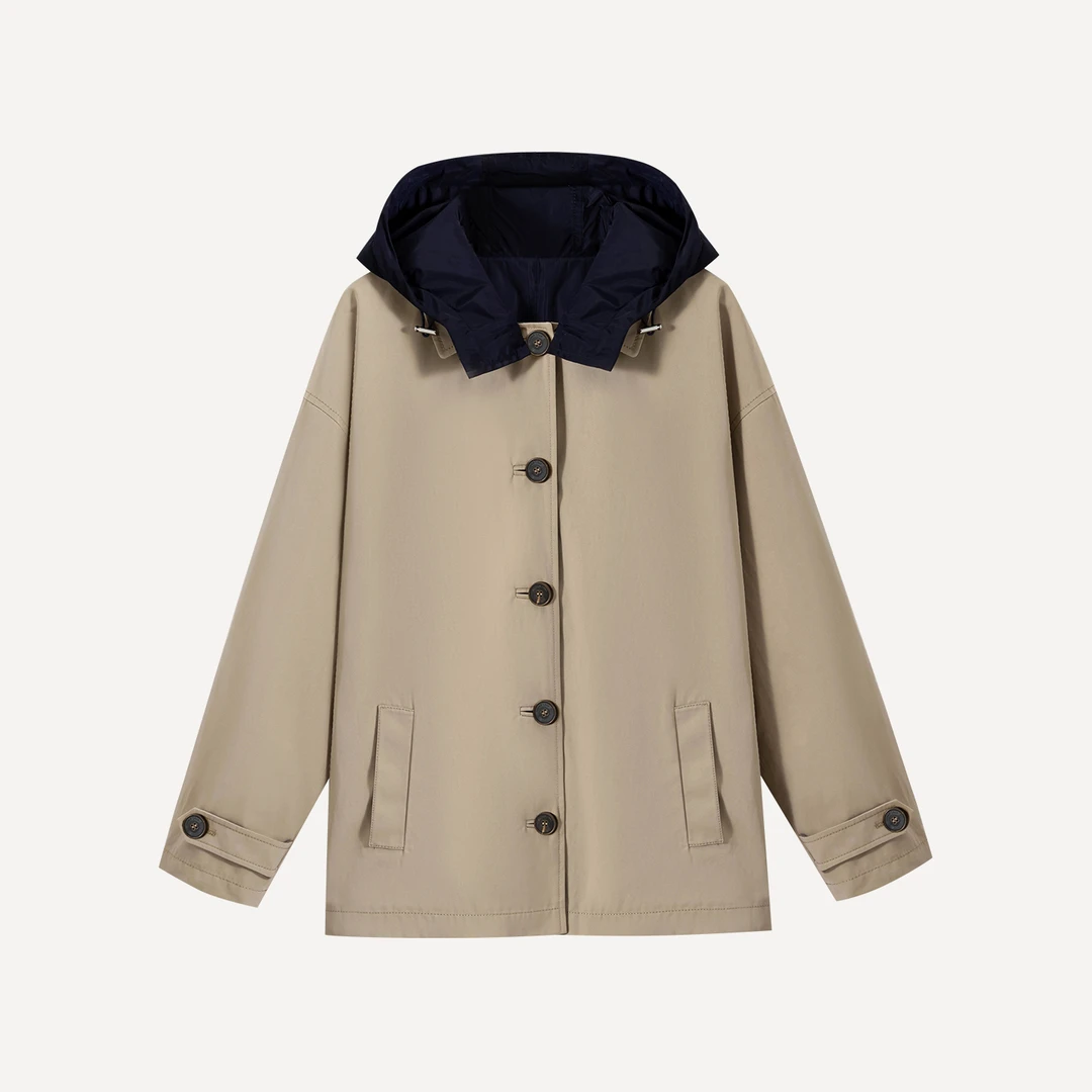 5MWT048（预售）【MIRCHE】进口面料旅行户外穿搭百搭两面穿外套