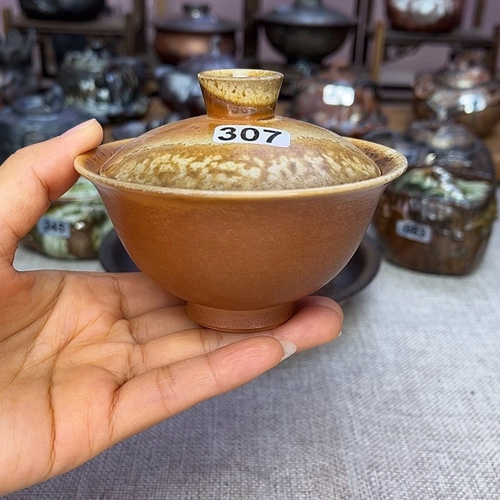 狼***王裸柴烧陶瓷手工茶器