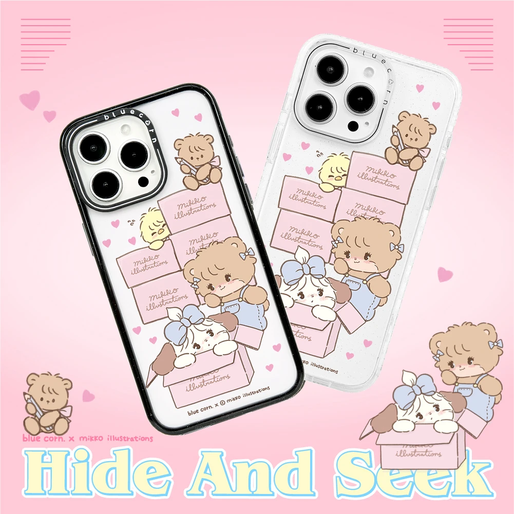 Bluecorn联名MIKKO躲猫猫游戏适用于iPhone16/15/14磁吸手机壳