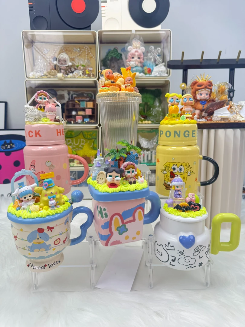 【萌粒陶瓷马克杯】DIY创意手工摆件