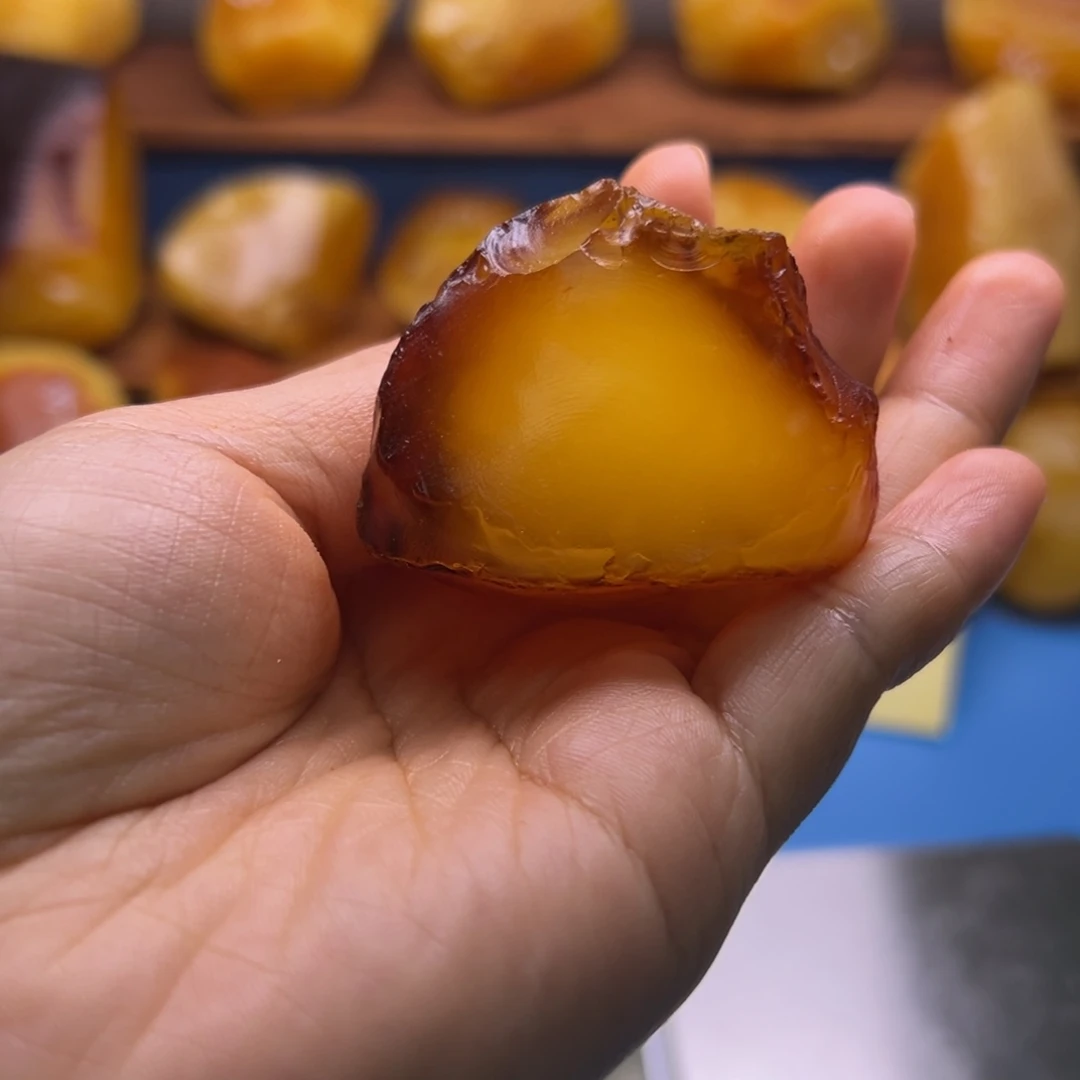 田***妞定制琥珀未镶嵌琥珀蜜蜡