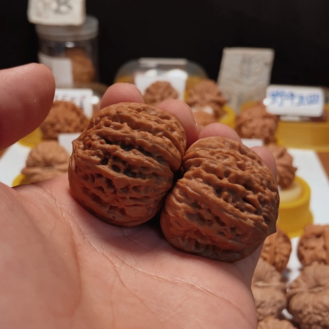 吊坠文玩核桃苏*豆凹底