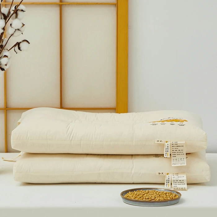 2025新款A类全棉大豆纤维枕家用-高中低款-纯棉大豆枕芯枕头单人