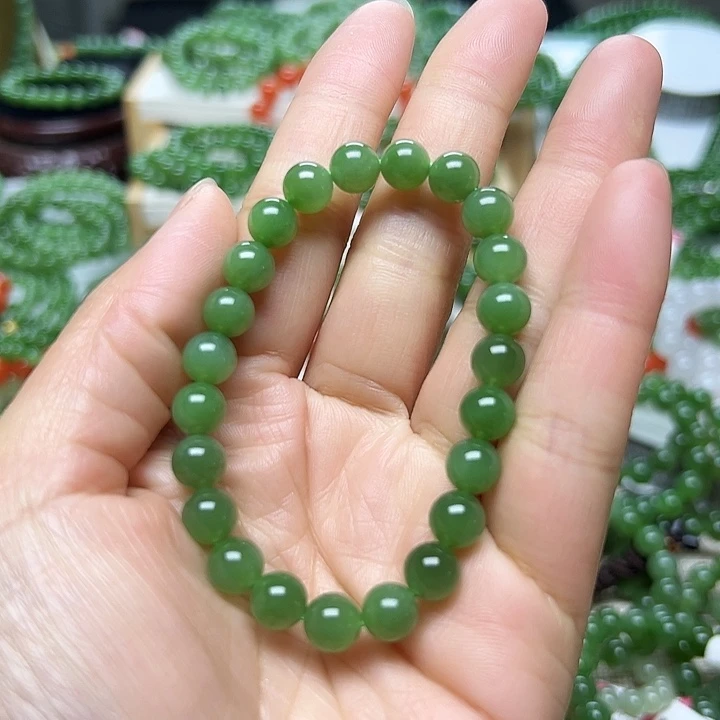 和田玉（碧玉）手链未镶嵌