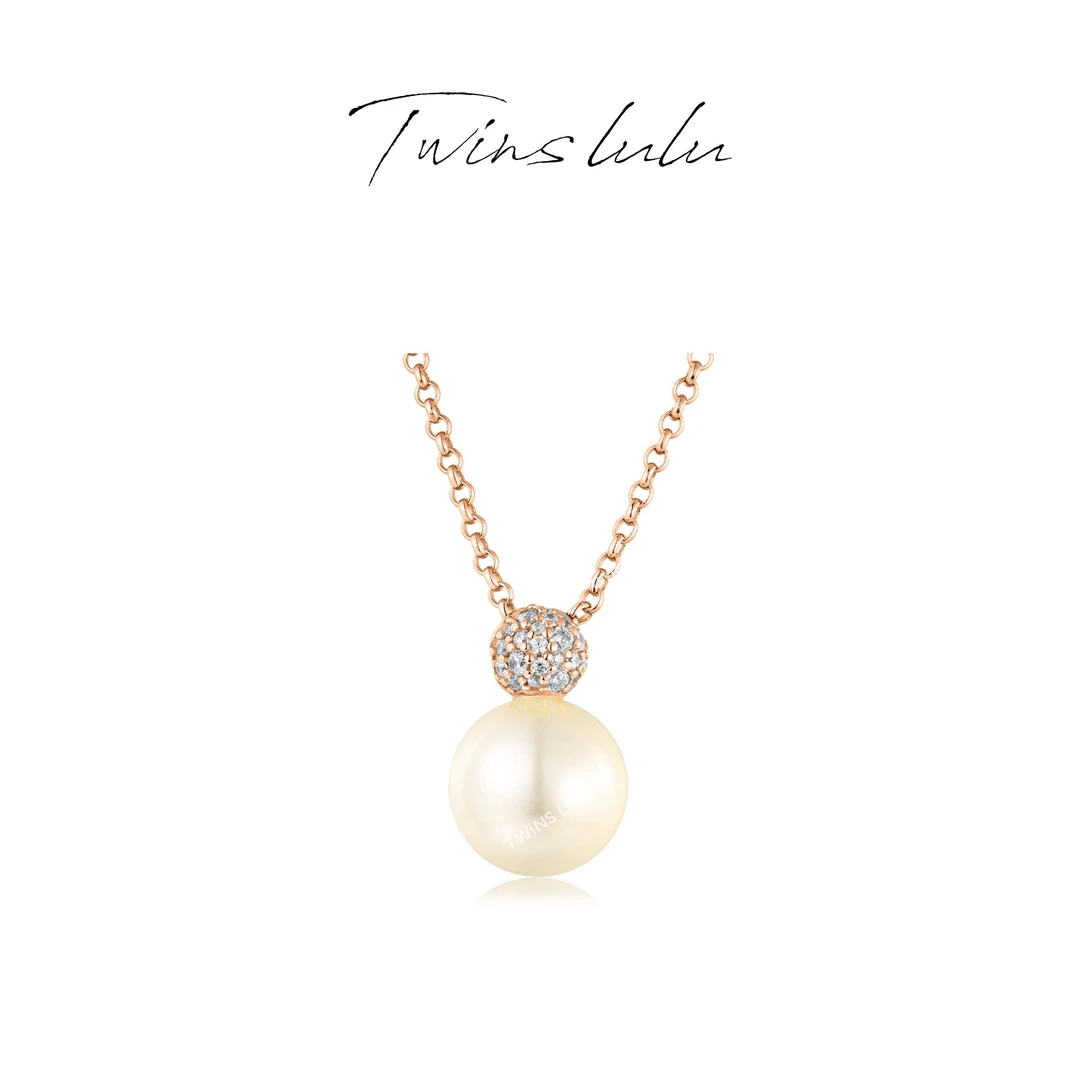 TWINS LULU 925银 镀k金 轻奢气质时尚百搭经典珠珠项链TSJ9894