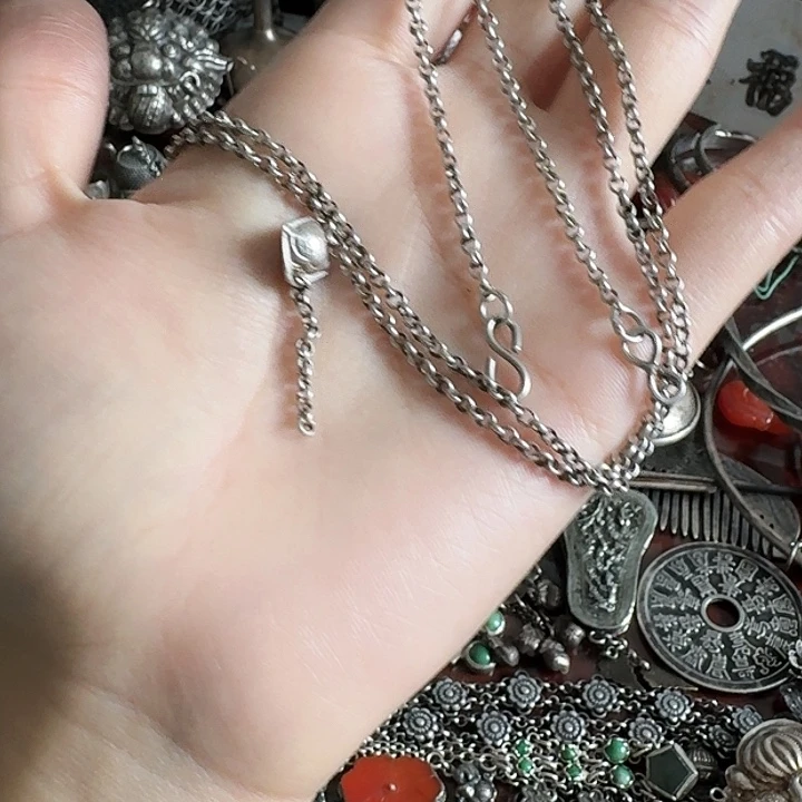 忘***非金属无合金足银项链