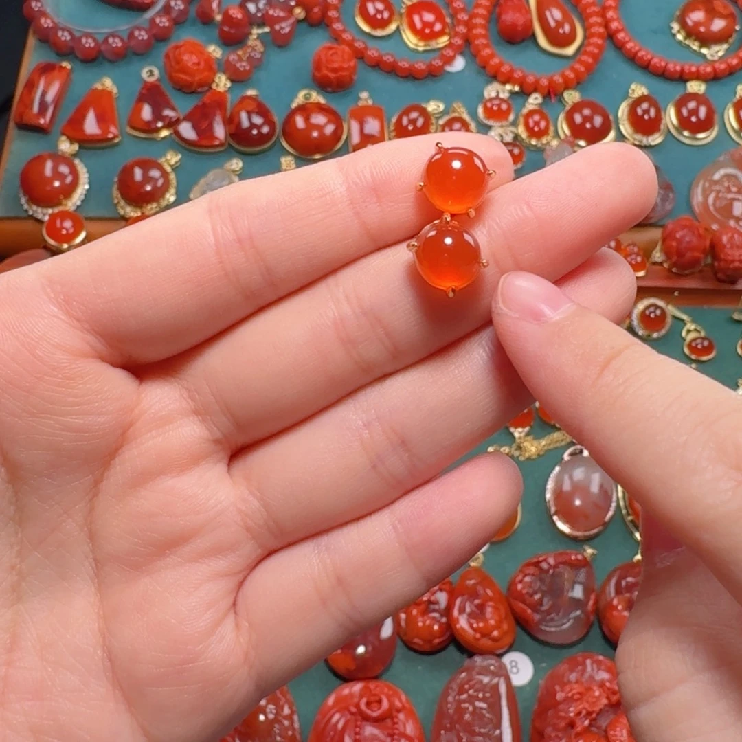 南红玛瑙南红银S925镶嵌