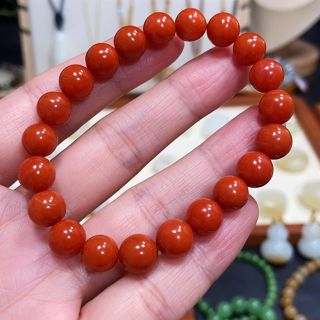南红玛瑙未镶嵌手链