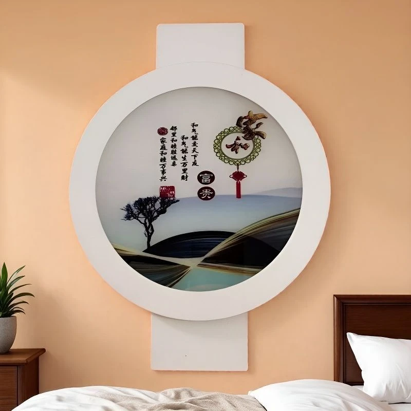2025灯笼形家和山水壁画灯床头灯客厅背景墙壁画灯楼梯创意装饰灯