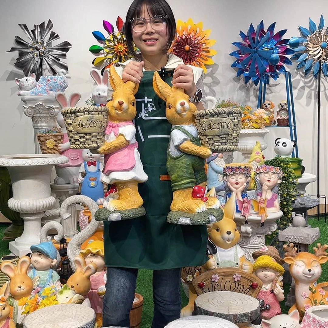 茶宠小号抱盆彼得兔一对